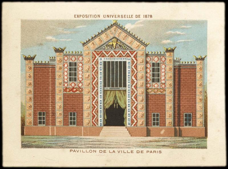 EXPOSITION UNIVERSELLE DE PARIS 1878 / PAVILLON DE LA VILLE DE PARIS (titre inscrit)