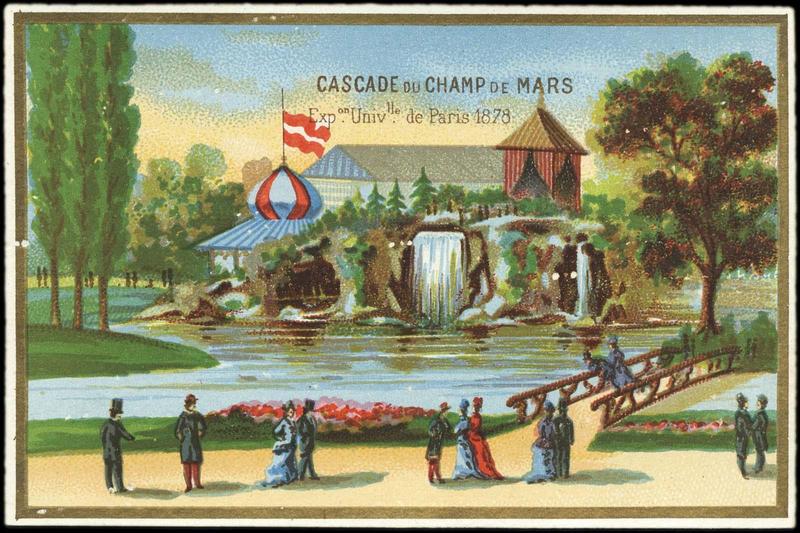 Exposition Universelle de Paris 1878 / CASCADE DU CHAMP DE MARS (titre inscrit)