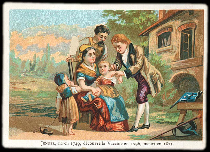 JENNER (...) meurt en 1823 (titre inscrit)
