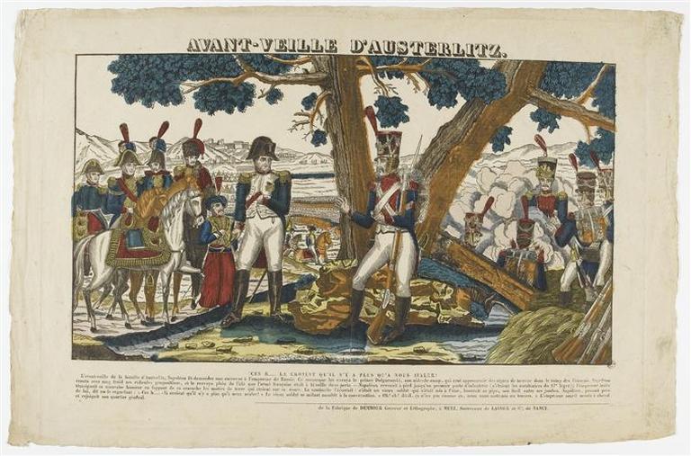 AVANT-VEILLE D'AUSTERLITZ. (titre inscrit)