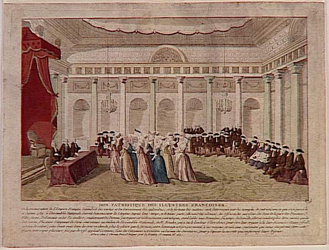 Don Patriotique des Illustres Françoises (titre inscrit)