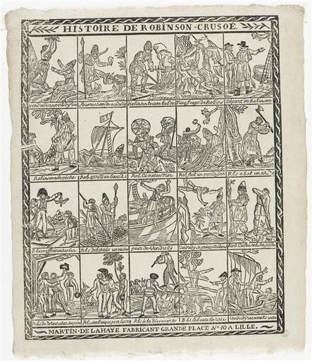 HISTOIRE DE ROBINSON CRUSOE (titre inscrit)