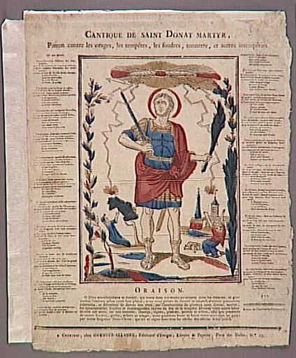 CANTIQUE DE SAINT DONAT MARTYR (titre inscrit)