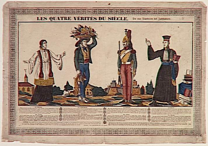 LES QUATRE VERITES DU SIECLE (titre inscrit)