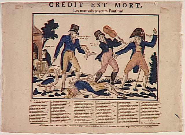 CREDIT EST MORT / LES MAUVAIS PAYEURS L'ONT TUE (titre inscrit)