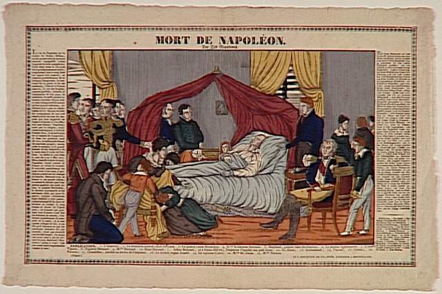 MORT DE NAPOLEON (titre bilingue, titre inscrit)