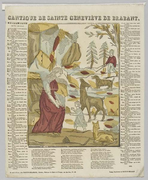 CANTIQUE DE SAINTE GENEVIEVE DE BRABANT (titre inscrit)