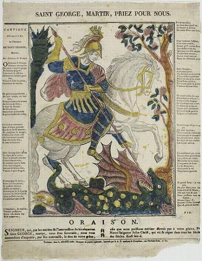 SAINT GEORGE, MARTIR, PRIEZ POUR NOUS (titre inscrit)