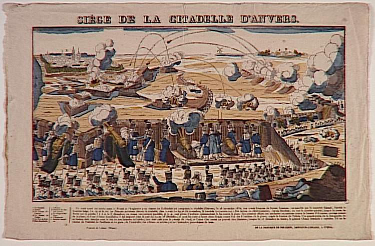 SIEGE DE LA CITADELLE D'ANVERS. (titre inscrit)