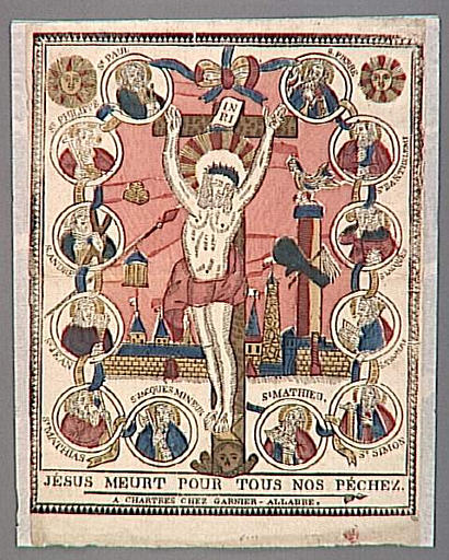 JESUS MEURT POUR TOUS NOS PECHEZ. (titre inscrit)