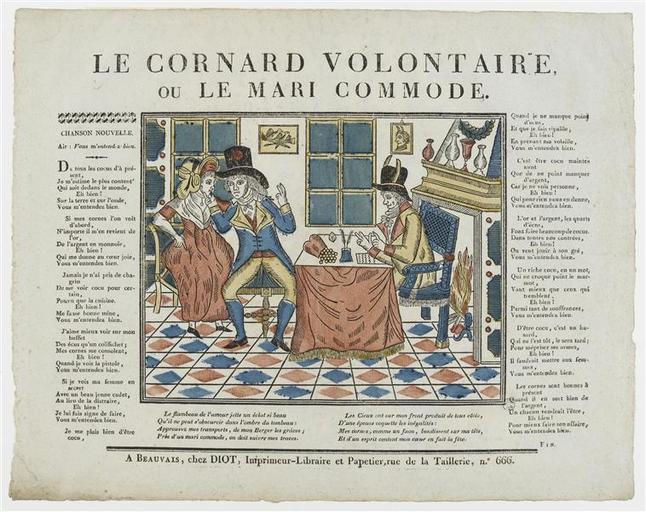 LE CORNARD VOLONTAIRE, / OU LE MARIE COMMODE (titre inscrit)