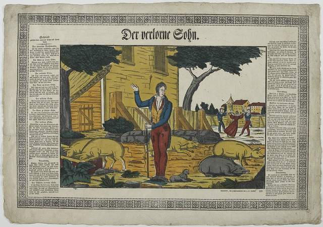 Der verlorne Sohn (titre inscrit, allemand, gothique)