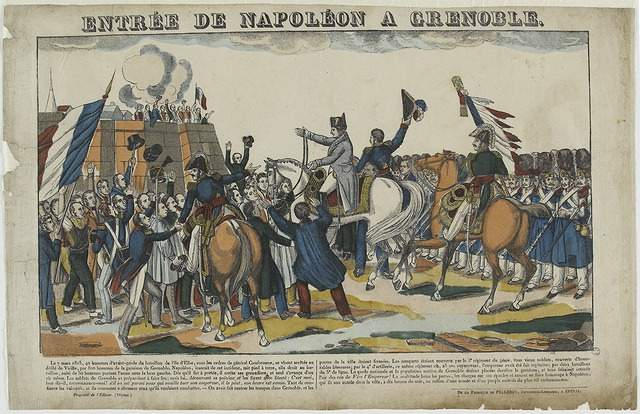 ENTREE DE NAPOLEON A GRENOBLE (titre inscrit)