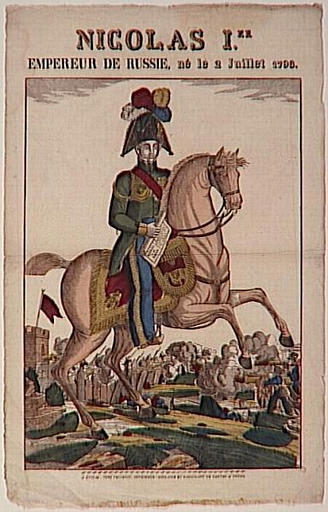 NICOLAS I.ER / EMPEREUR DE RUSSIE, né le 2 Juillet 1796. (titre inscrit)