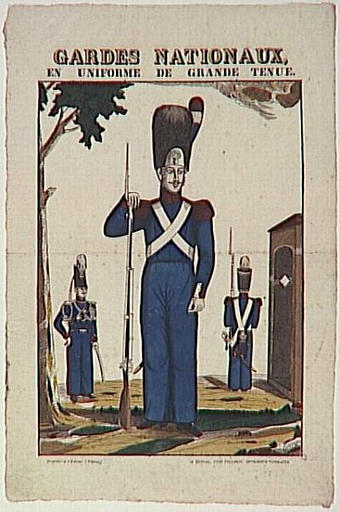 GARDES NATIONAUX, / EN UNIFORME DE GRANDE TENUE. (titre inscrit)