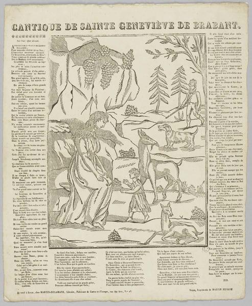 CANTIQUE DE SAINTE GENEVIEVE DE BRABANT (titre inscrit)