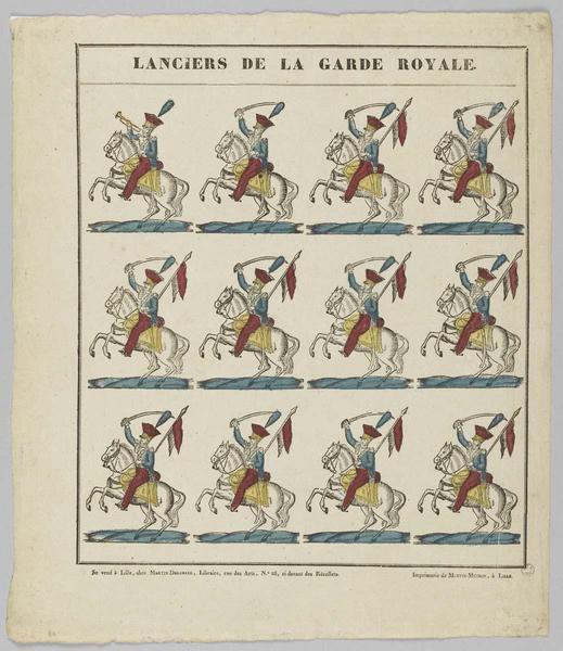 LANCIERS DE LA GARDE ROYALE (titre inscrit)