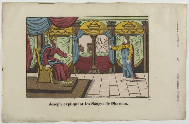 JOSEPH EXPLIQUANT LES SONGES DE PHARAON (titre inscrit)
