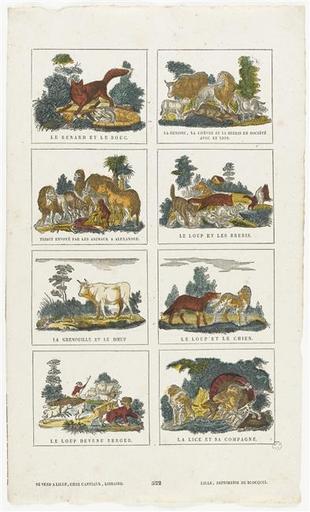 Planche de fables (titre factice)