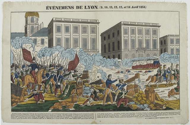 EVENEMENS DE LYON. (9, 10, 11, 12, 13 et 14 Avril 1834.) (titre inscrit)