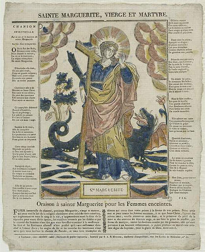SAINTE MARGUERITE, VIERGE ET MARTYRE (titre inscrit)