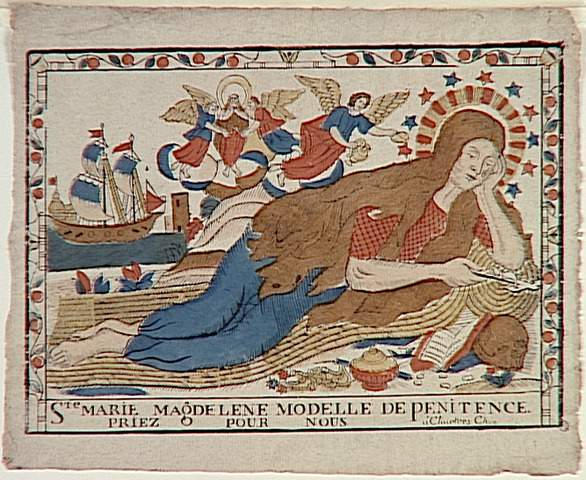 STE MARIE MAGDELENE MODELLE DE PENITENCE.PRIEZ POUR NOUS (titre inscrit)