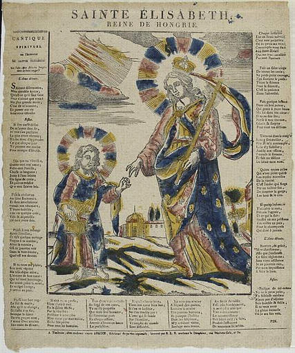 SAINTE ELISABETH. / REINE DE HONGRIE (titre inscrit)
