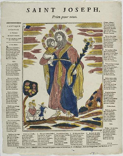 SAINT JOSEPH, / Priez pour nous (titre inscrit)