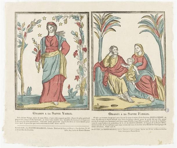 ORAISON A LA SAINTE VIERGE.ORAISON A LA SAINTE FAMILLE (titre inscrit)