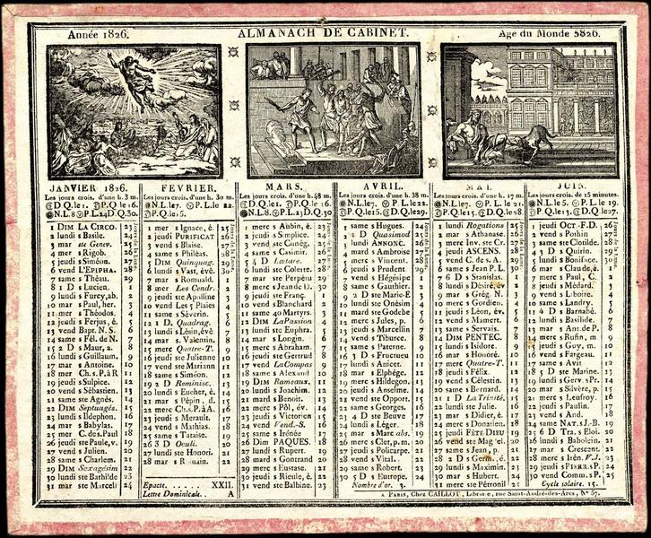 ALMANACH DE CABINET (titre inscrit)