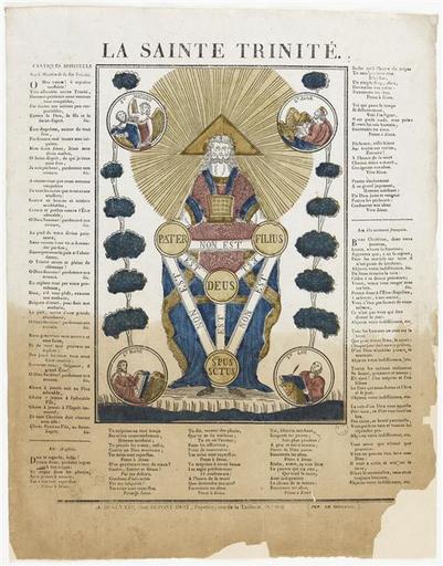 LA SAINTE TRINITE. (titre inscrit)