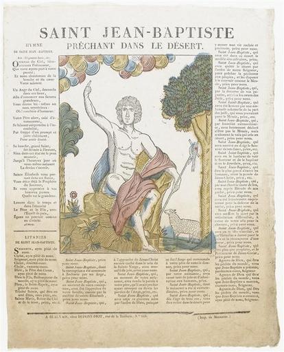 SAINT JEAN-BAPTISTE / PRECHANT DANS LE DESERT. (titre inscrit)