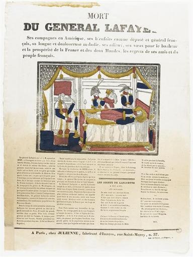 MORT / DU GENERAL LAFAY[ETTE] (titre inscrit) [20 mai 1834]