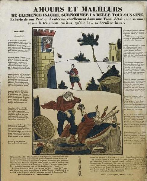 DE CLEMENCE ISAURE, SURNOMMEE LA BELLE TOULOUSAINE. (titre inscrit)