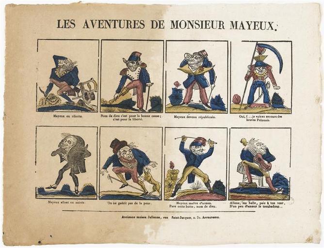 LES AVENTURES DE MONSIEUR MAYEUX. (titre inscrit)