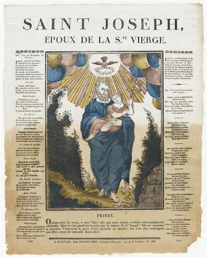 SAINT JOSEPH, / EPOUX DE LA S.TE VIERGE. (titre inscrit)