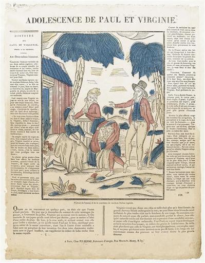 ADOLESCENCE DE PAUL ET VIRGINIE. (titre inscrit)