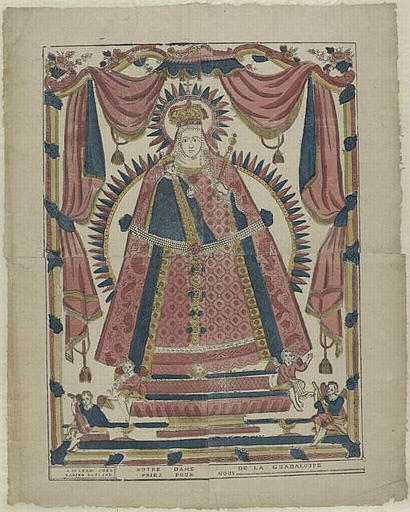 NOTRE DAME DE LA GUADALOUPE / PRIEZ POUR NOUS (titre inscrit)