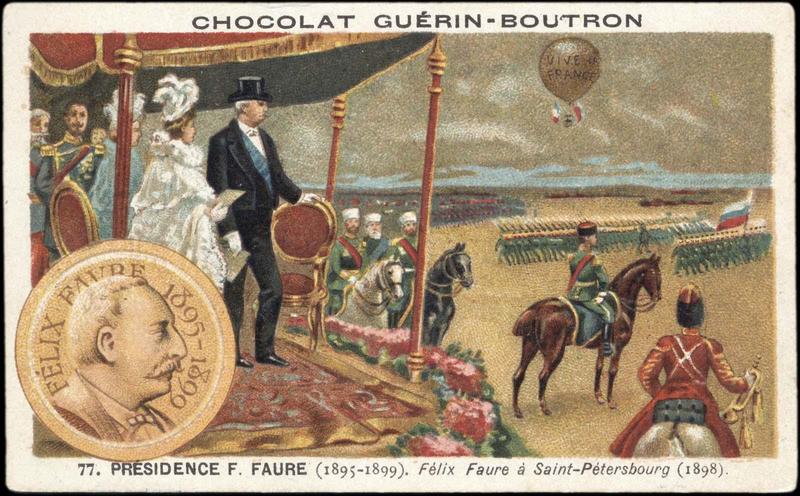 77. PRESIDENCE F. FAURE (...) Saint-Pétersbourg (1898) . (titre inscrit)