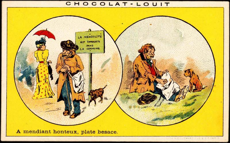 A mendiant honteux, plate besace (titre inscrit)