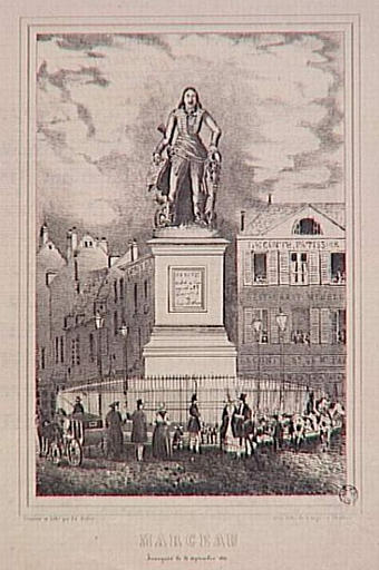 MARCEAU. / INAUGURE LE 21 SEPTEMBRE 1854 (titre inscrit)