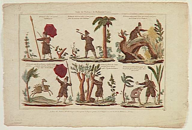 Suite de l'histoire de Robinson Crusoé. (titre inscrit)