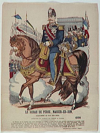 LE SCHAH DE PERSE, NASSER-ED-DIN, / SURNOMME LE ROI DES ROIS (titre inscrit)