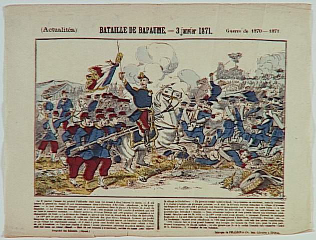 BATAILLE DE BAPAUME. - 3 janvier 1871. (titre inscrit)
