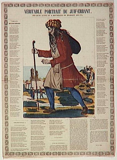 VERITABLE PORTRAIT DU JUIF-ERRANT TEL QU'IL A ETE VU A BRUXELLES EN BRABANT, EN 1774 (titre inscrit)