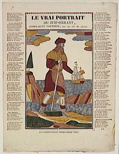LE VRAI PORTRAIT DU JUIF-ERRANT, COMPLAINTE NOUVELLE, sur un air de chasse (titre inscrit)
