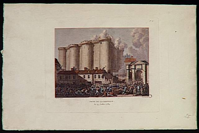 PRISE DE LA BASTILLE, / le 14 Juillet 1789. (titre inscrit)