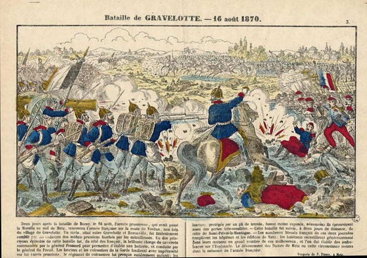 Bataille de GRAVELOTTE. - 16 août 1870 (titre inscrit)