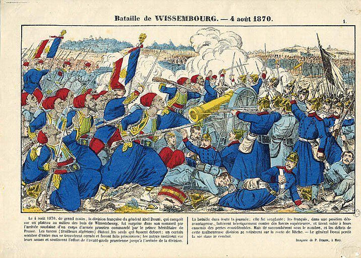 BATAILLE DE WISSEMBOURG. -4 août 1870 (titre inscrit)