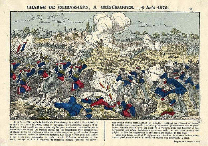 CHARGE DE CUIRASSIERS, A REISCHOFFEN. - 6 Août 1870 (titre inscrit)